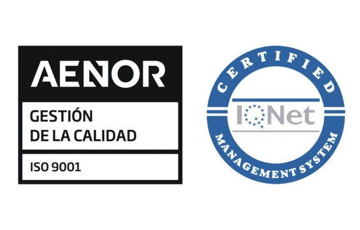 Certificación de calidad AENOR e IQNet ISO 9001:2015